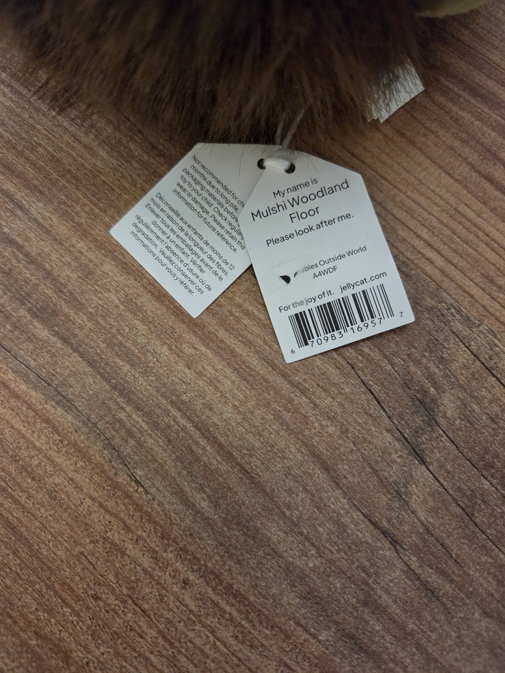 Jellycat MULSHI WOODLAND FLOOR NWT - Picture 3 of 4